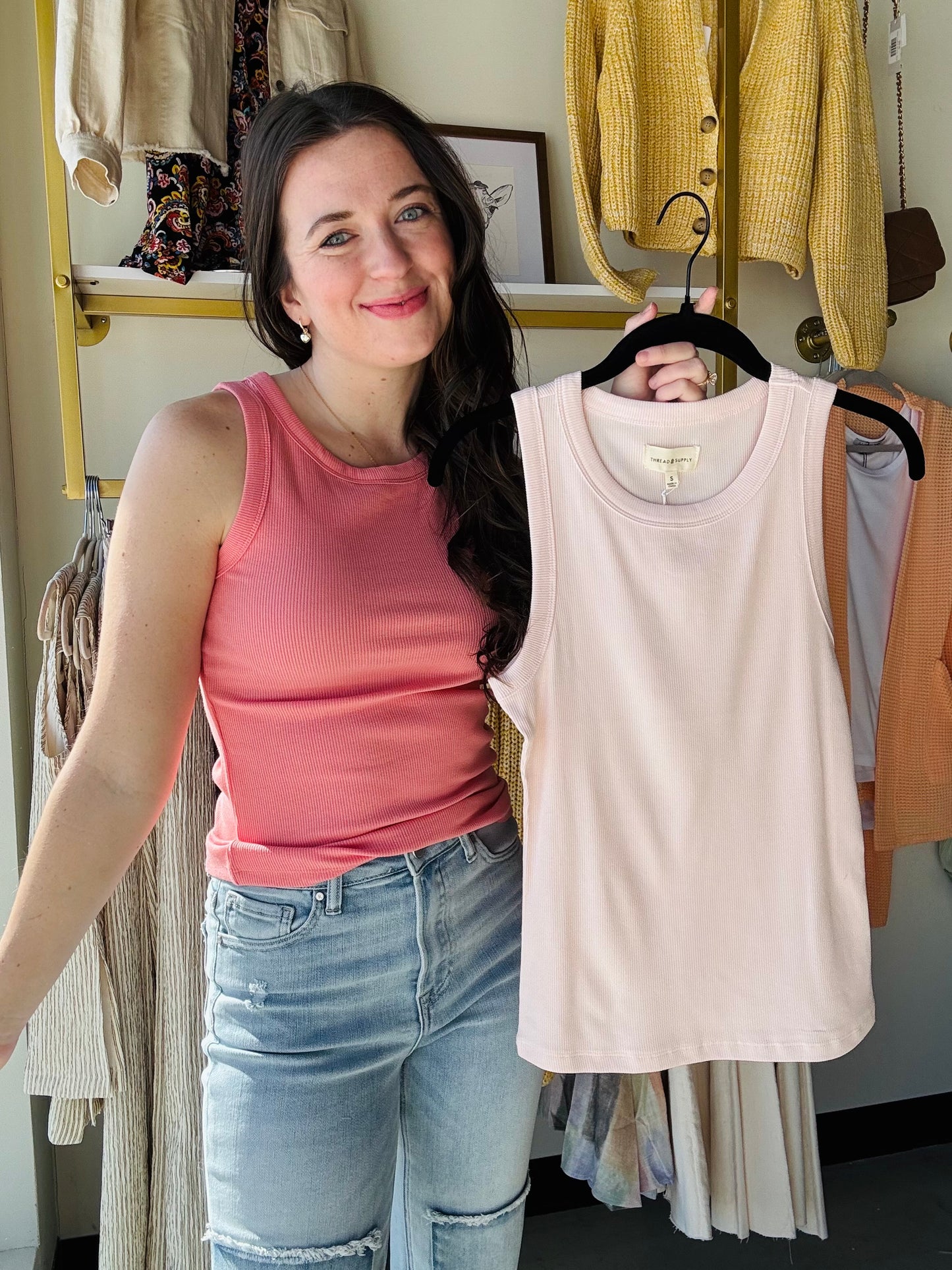 Crystal Pink Edlin Tank