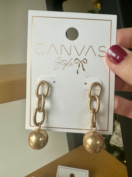 Teresa Ball & Chain Earrings