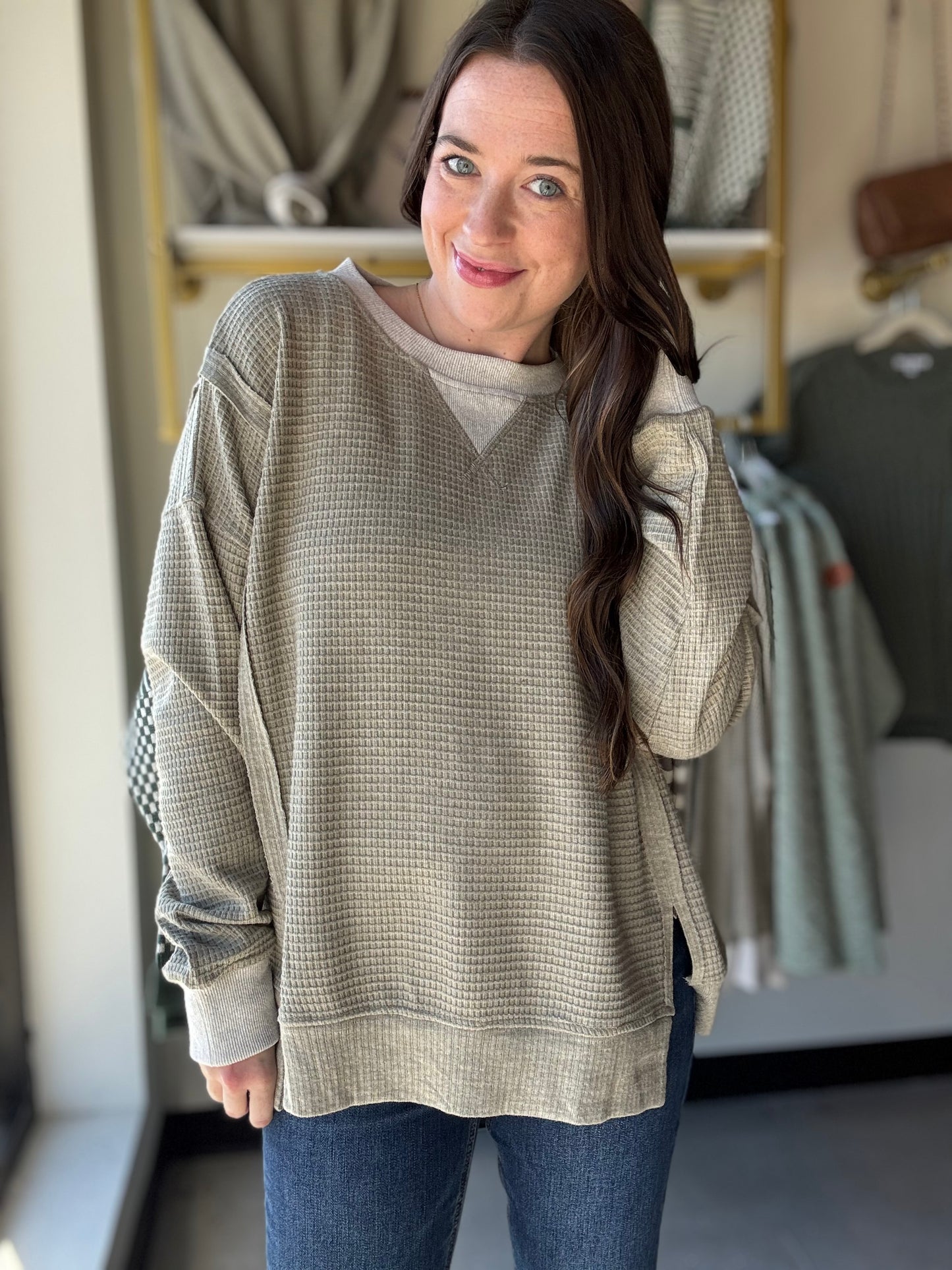 Light Olive Brushed Thermal