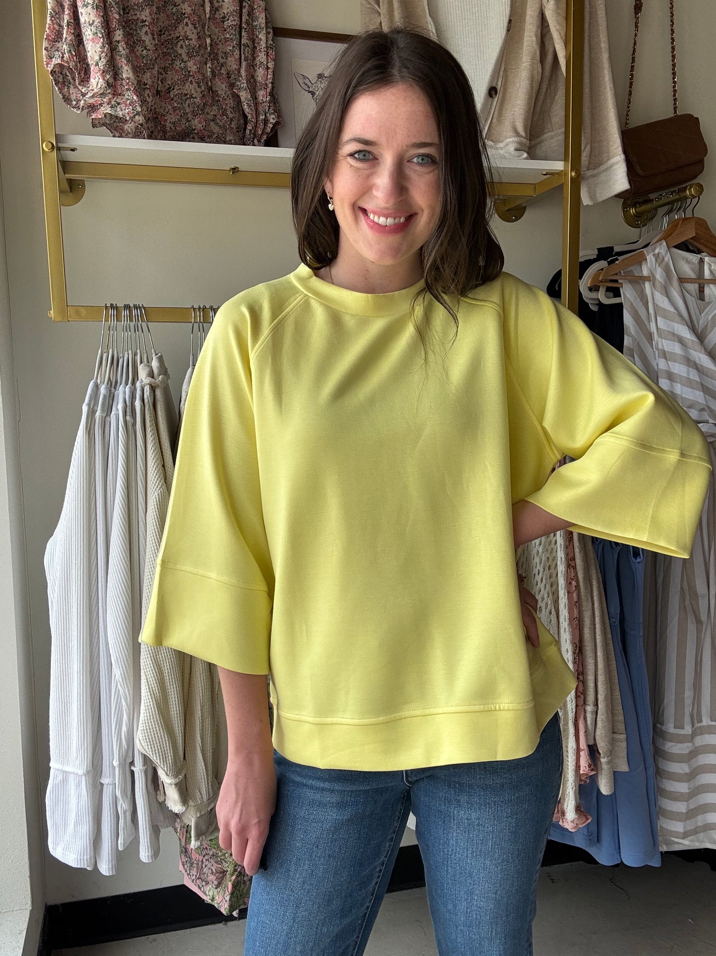 Lemon Ice Short Sleeve Pullover