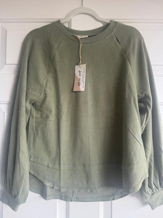 Sage Slit Detail Pullover