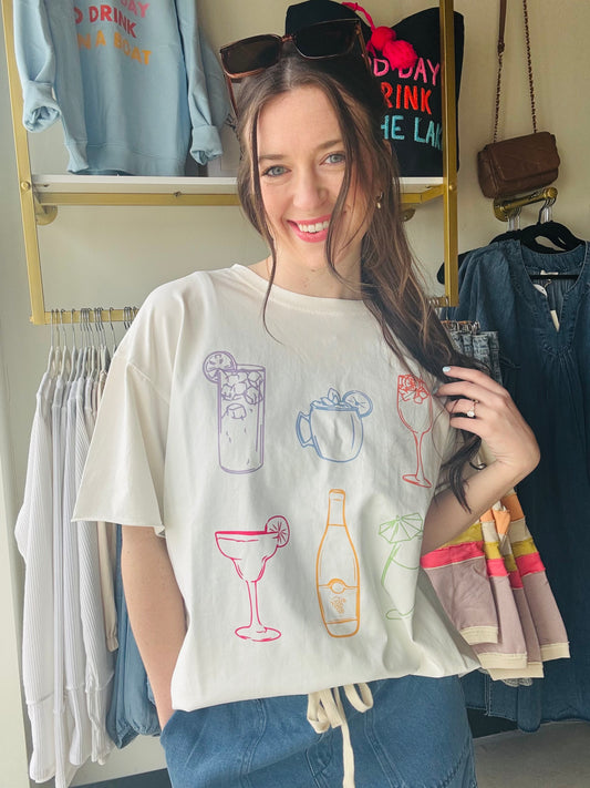 Summer Spritz Oversized Tee