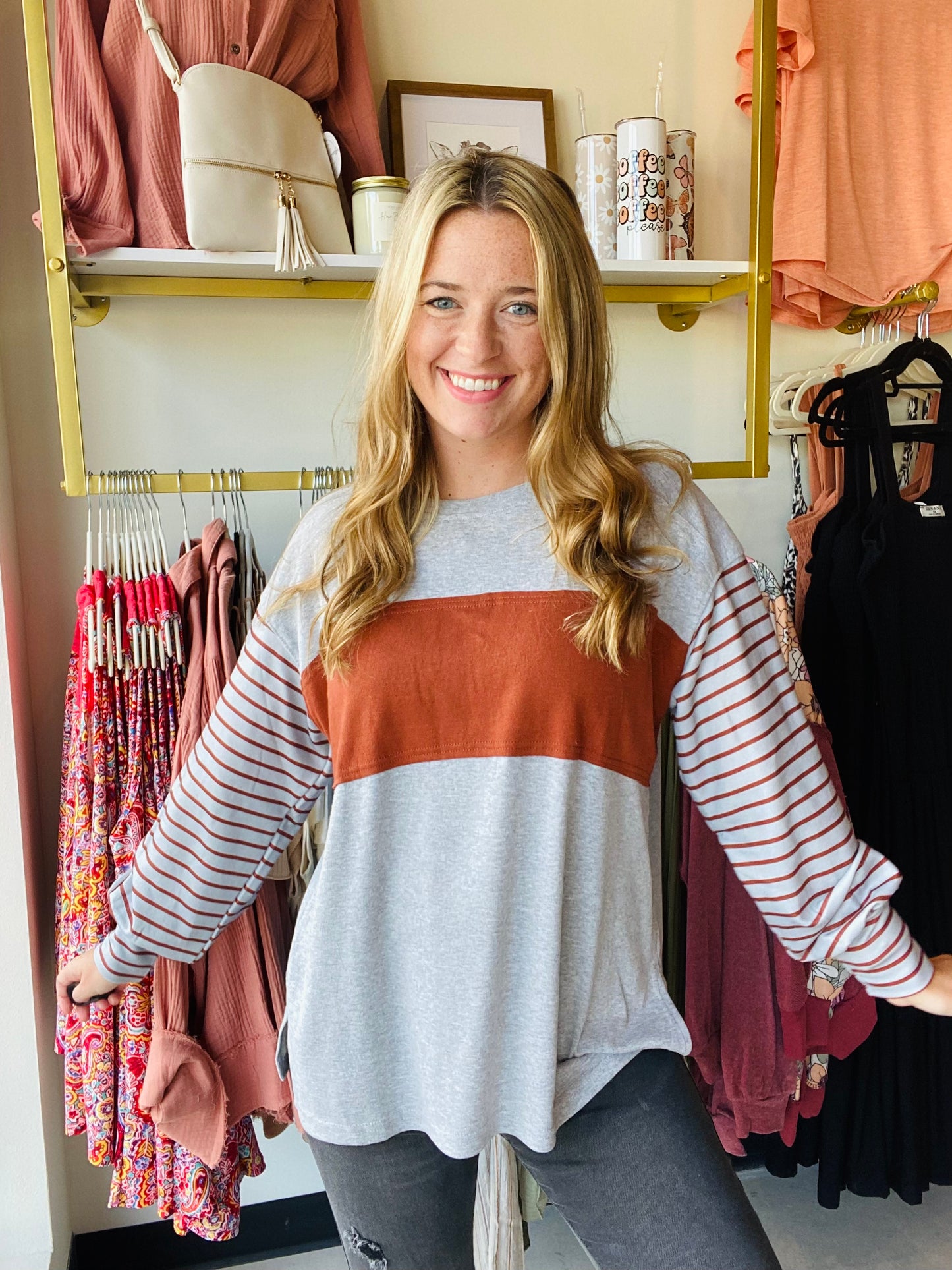 Casual Striped Long Sleeve