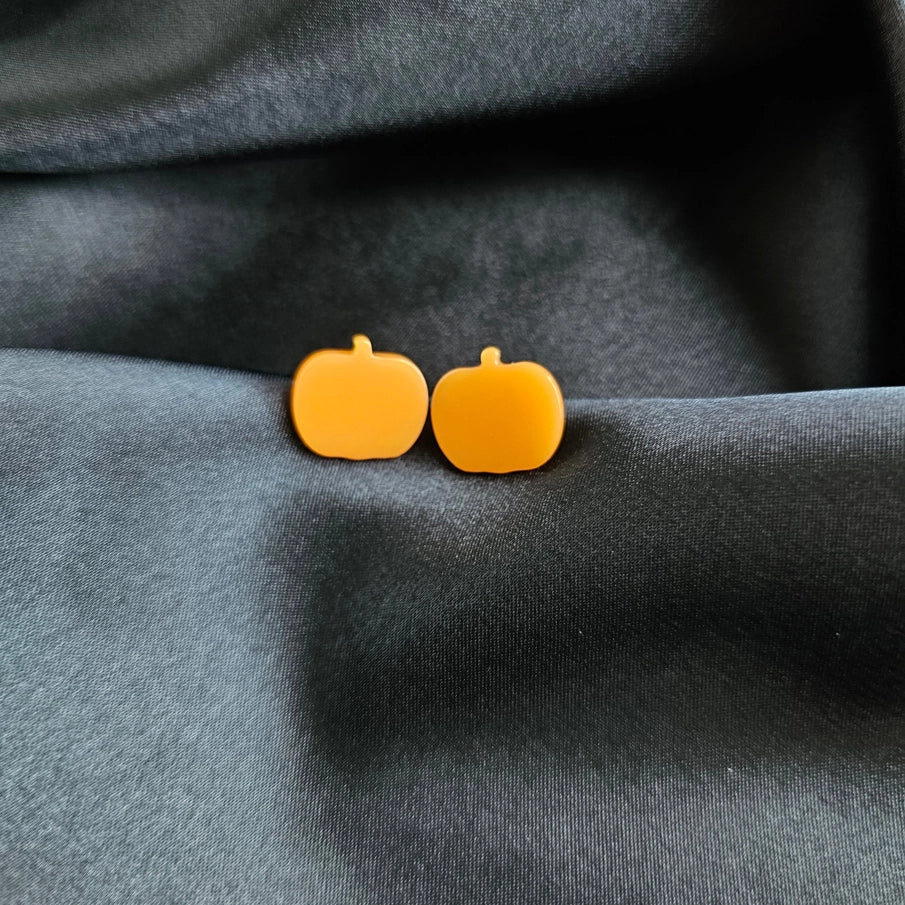 Pumpkin Stud Earrings