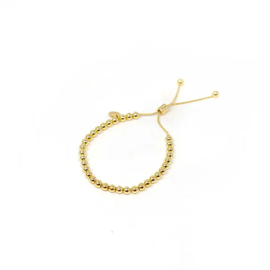 Gold Adjustable Bracelet - 5mm
