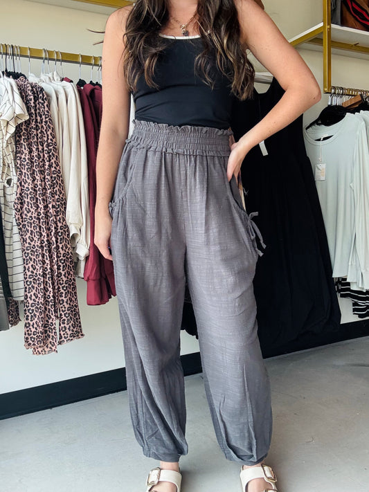 Ash Voluminous Relaxed Fit Pants