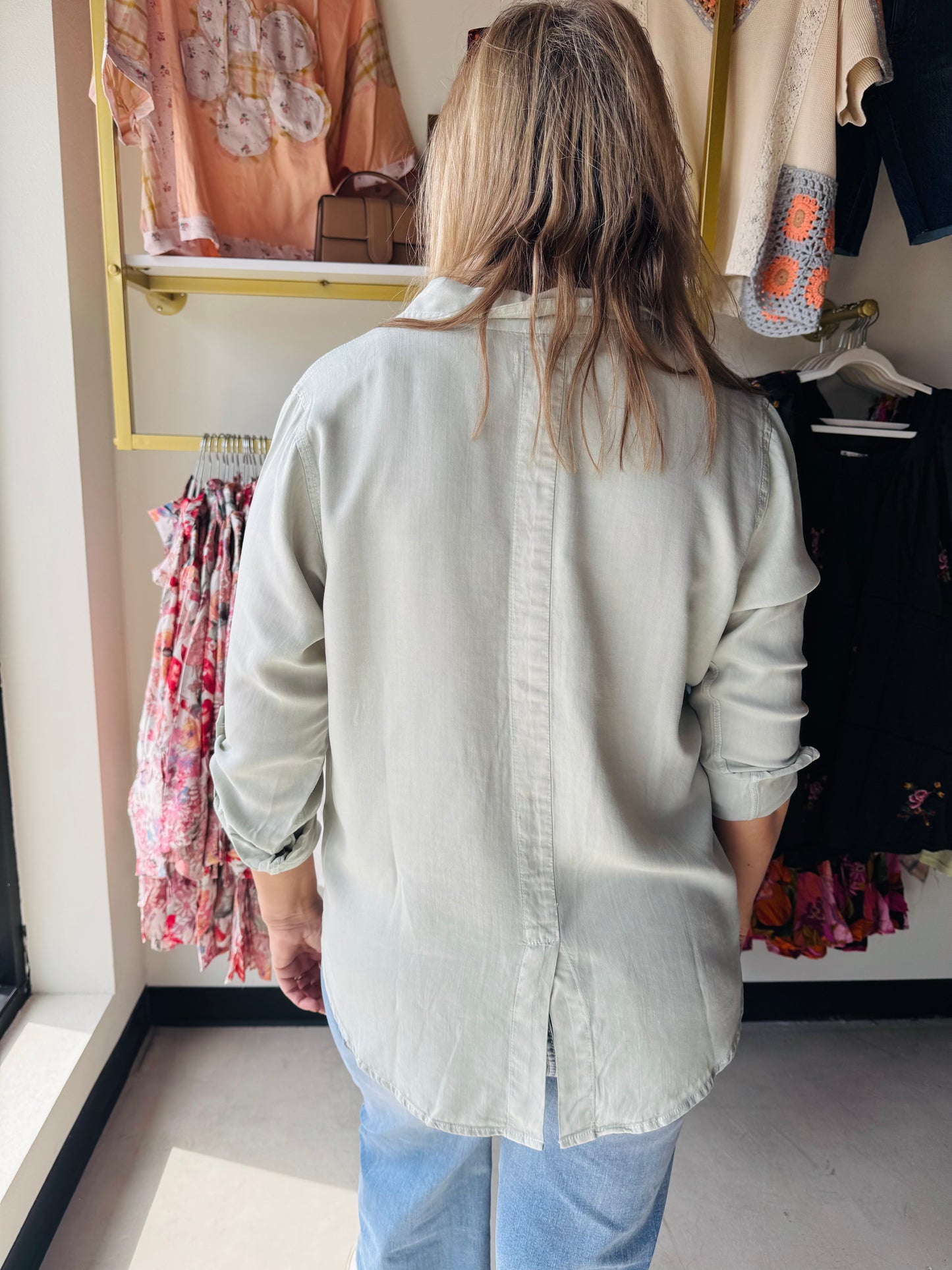 Aqua Mist Presley Top