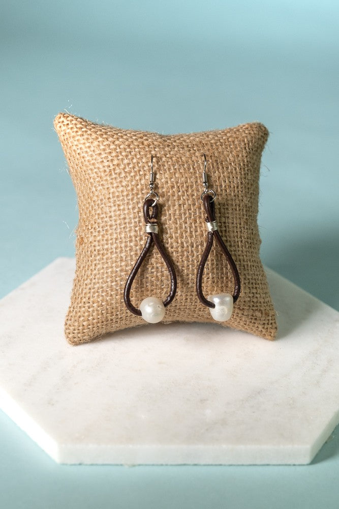 Lennox Leather Earrings
