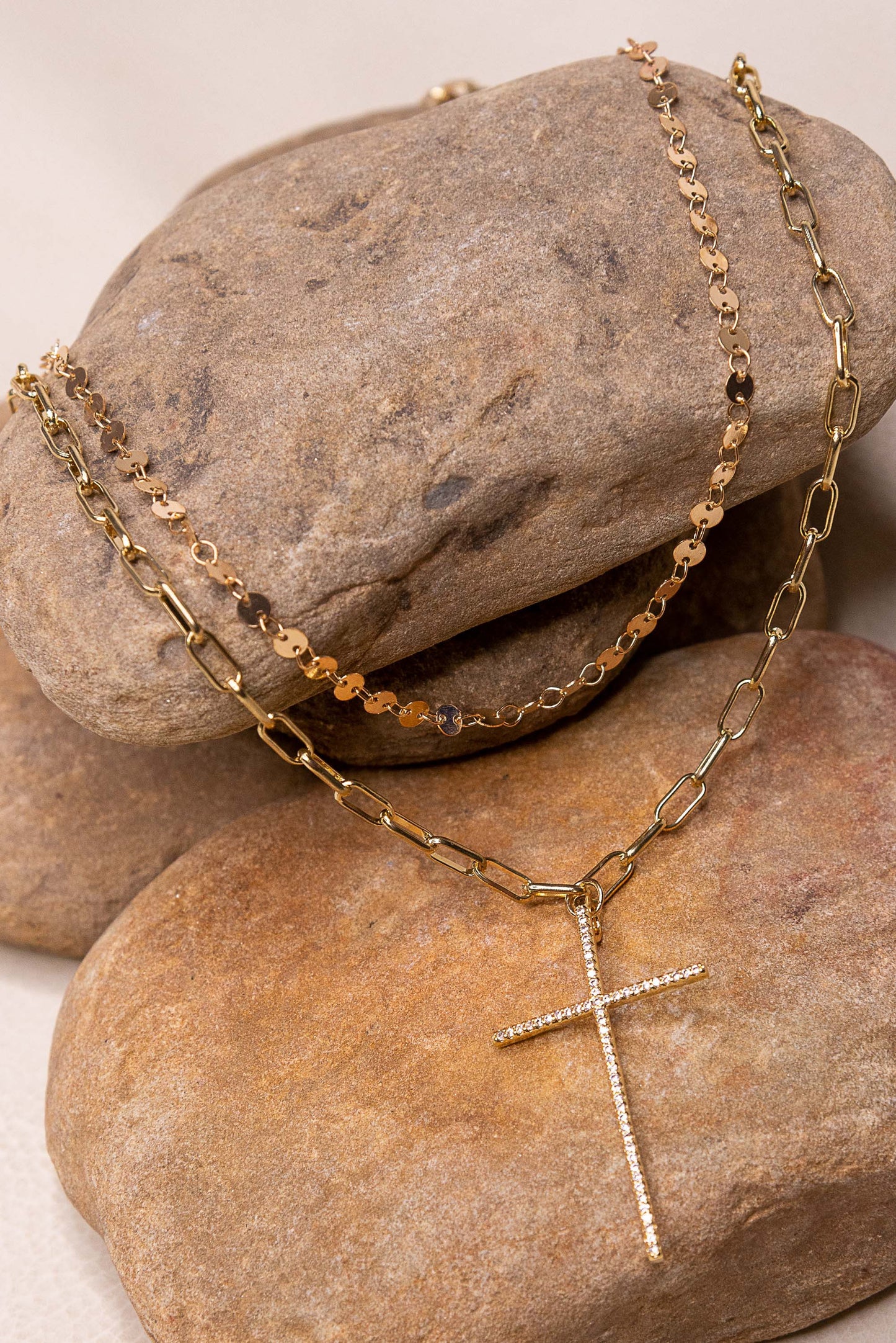 Martha Statement Cross Necklace