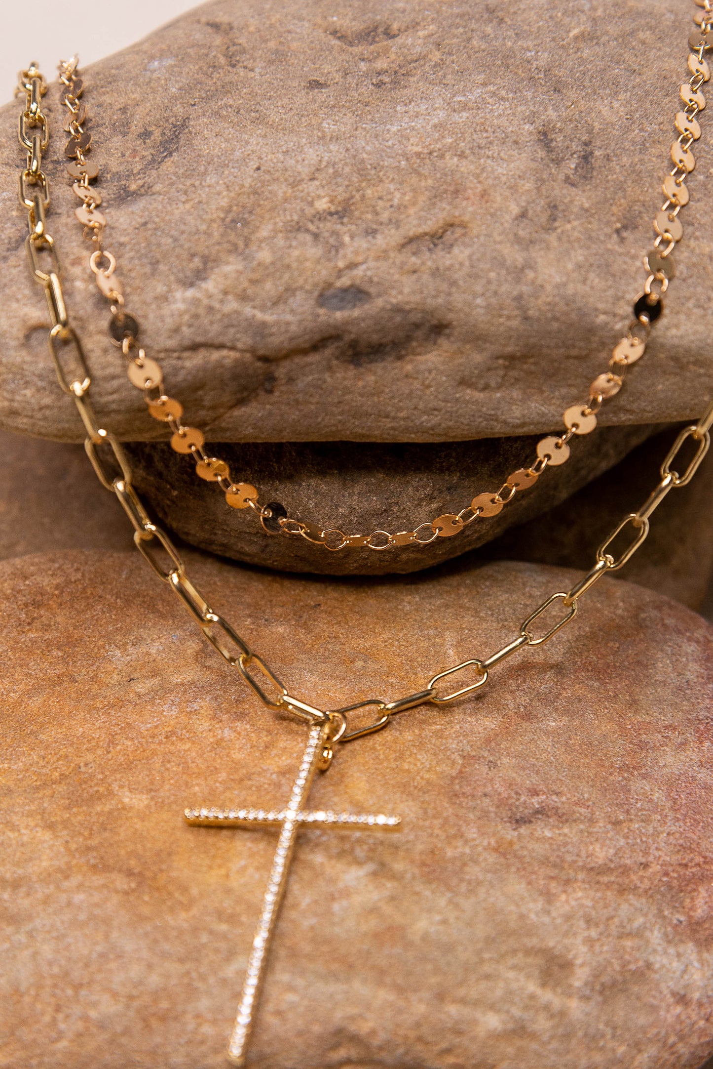 Martha Statement Cross Necklace