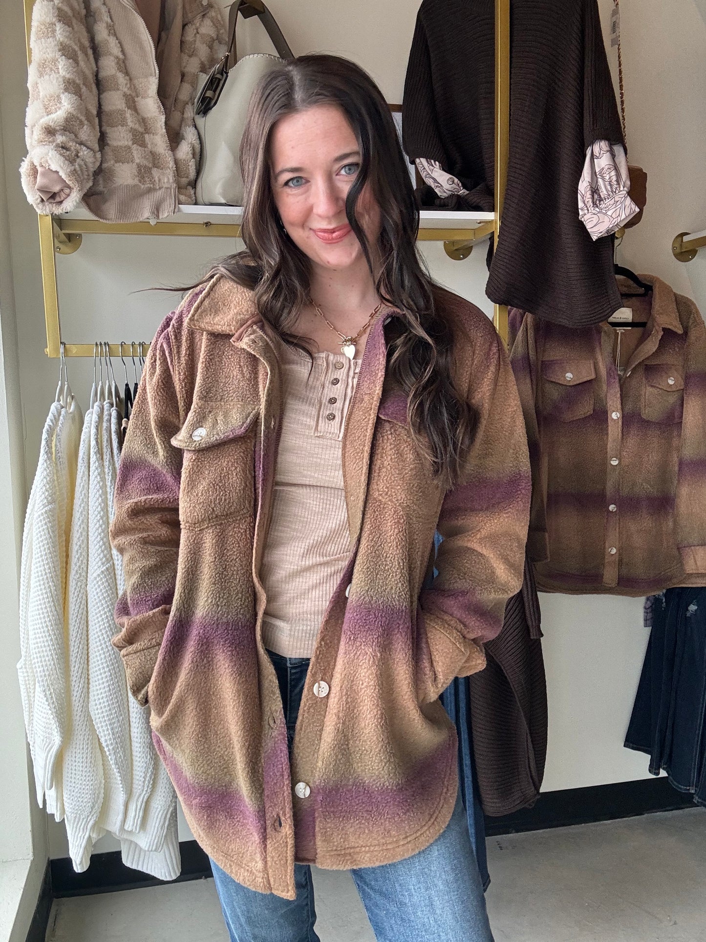 Eggplant Ombre Tullis Jacket