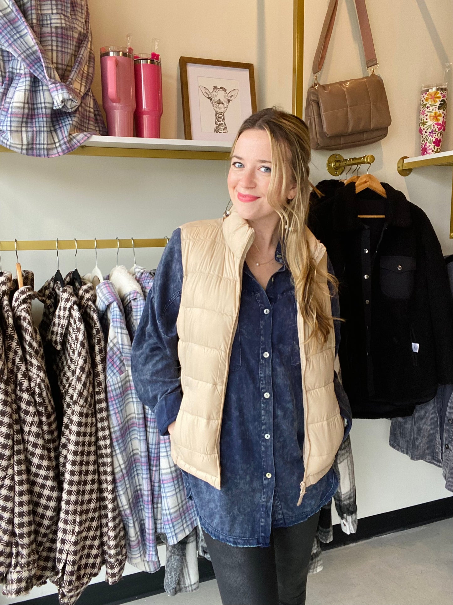Vintage Mineral Wash Button Up