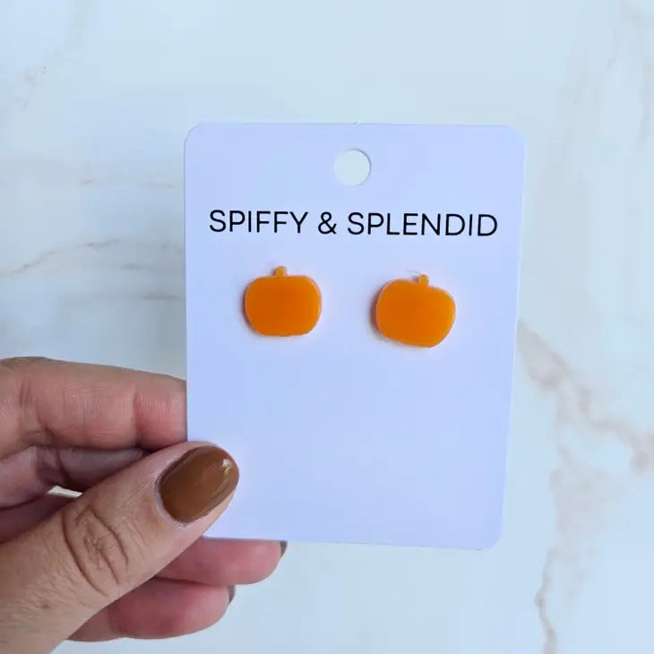Pumpkin Stud Earrings