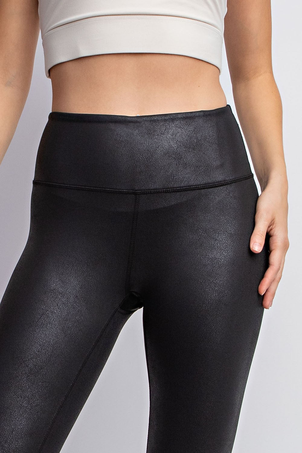 Rae Mode PU Chintz Leggings