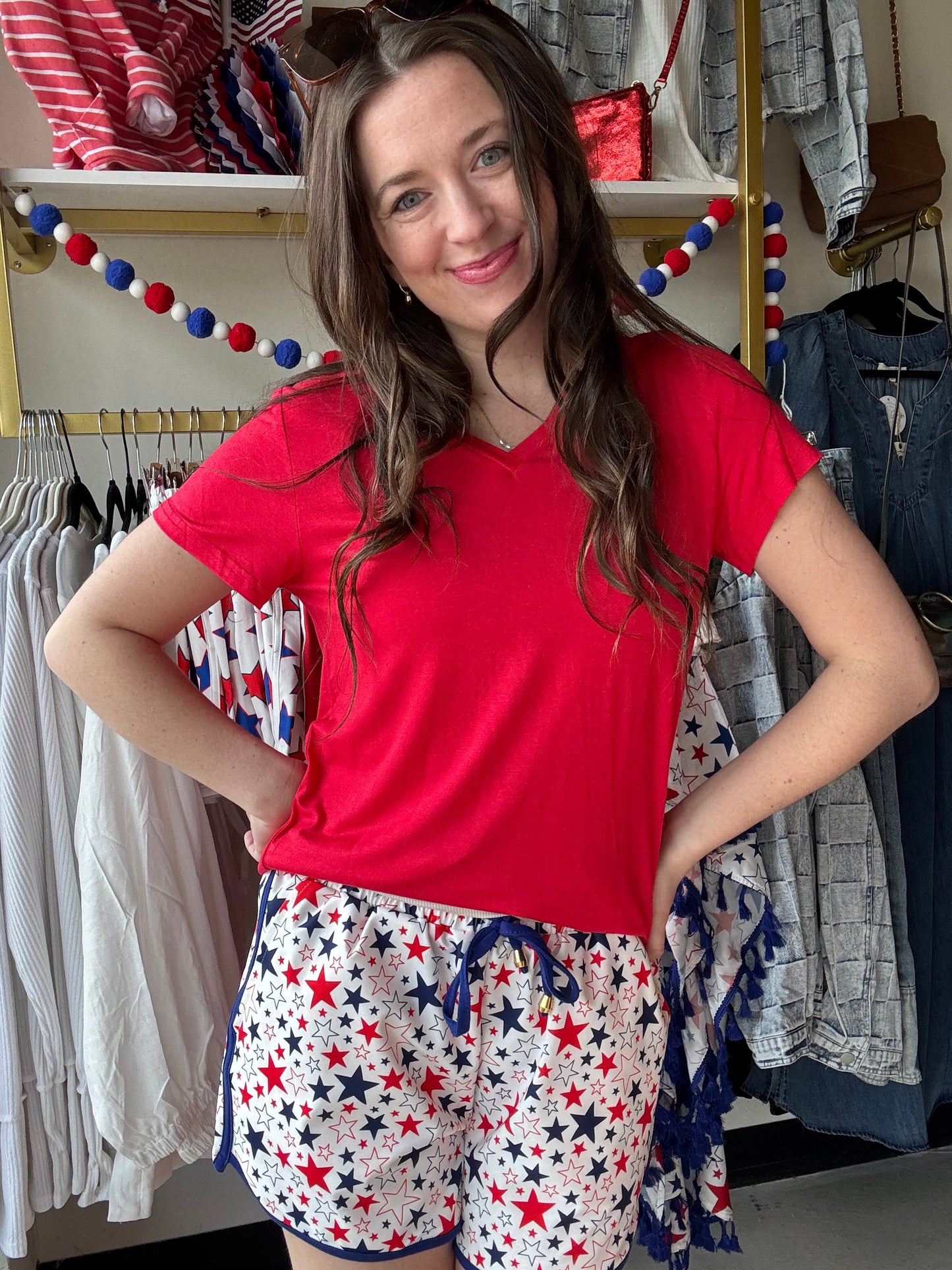 Red Everyday Basic Tee