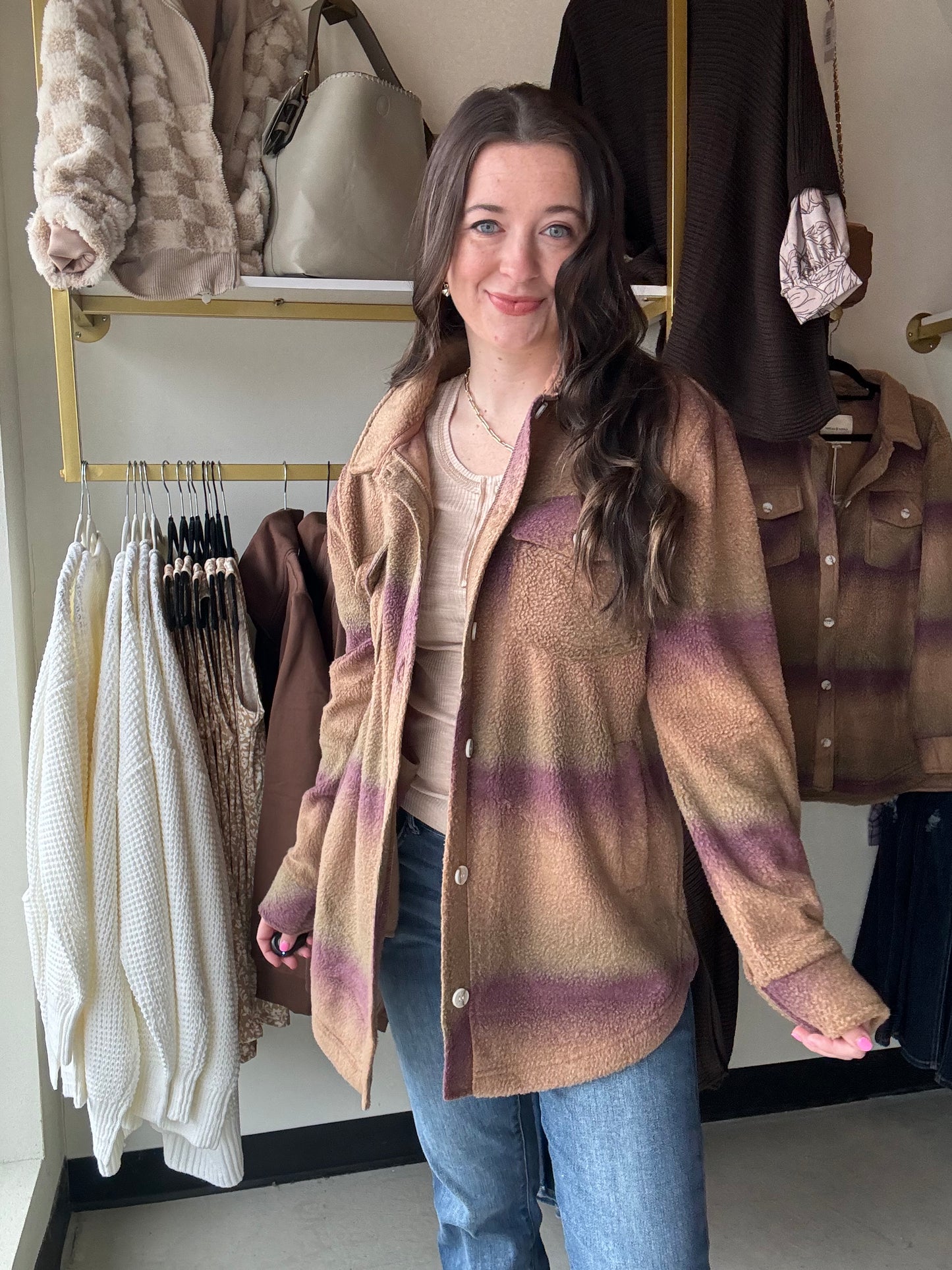 Eggplant Ombre Tullis Jacket