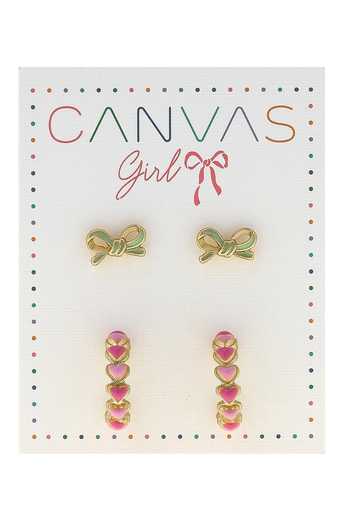 Maggie Bow & Hoop Earrings