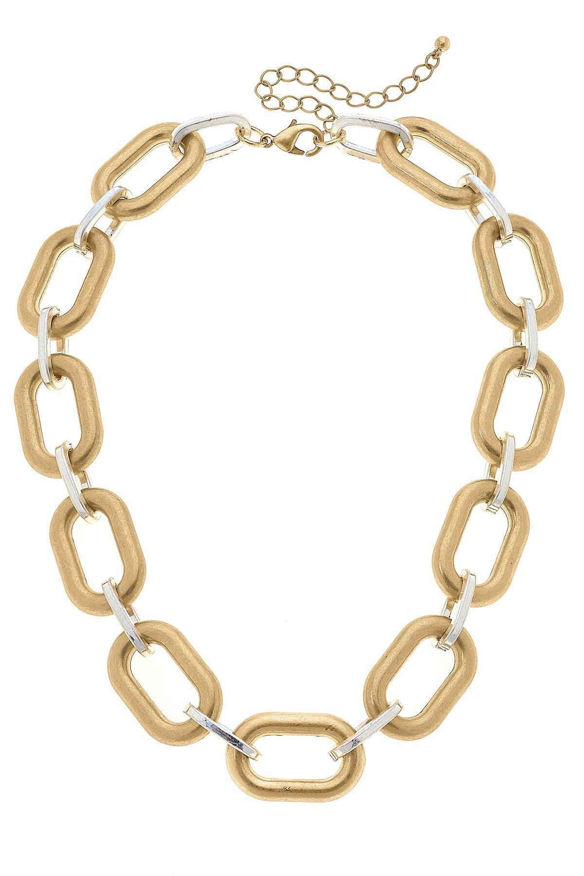 Mallory Linked Satin Necklace