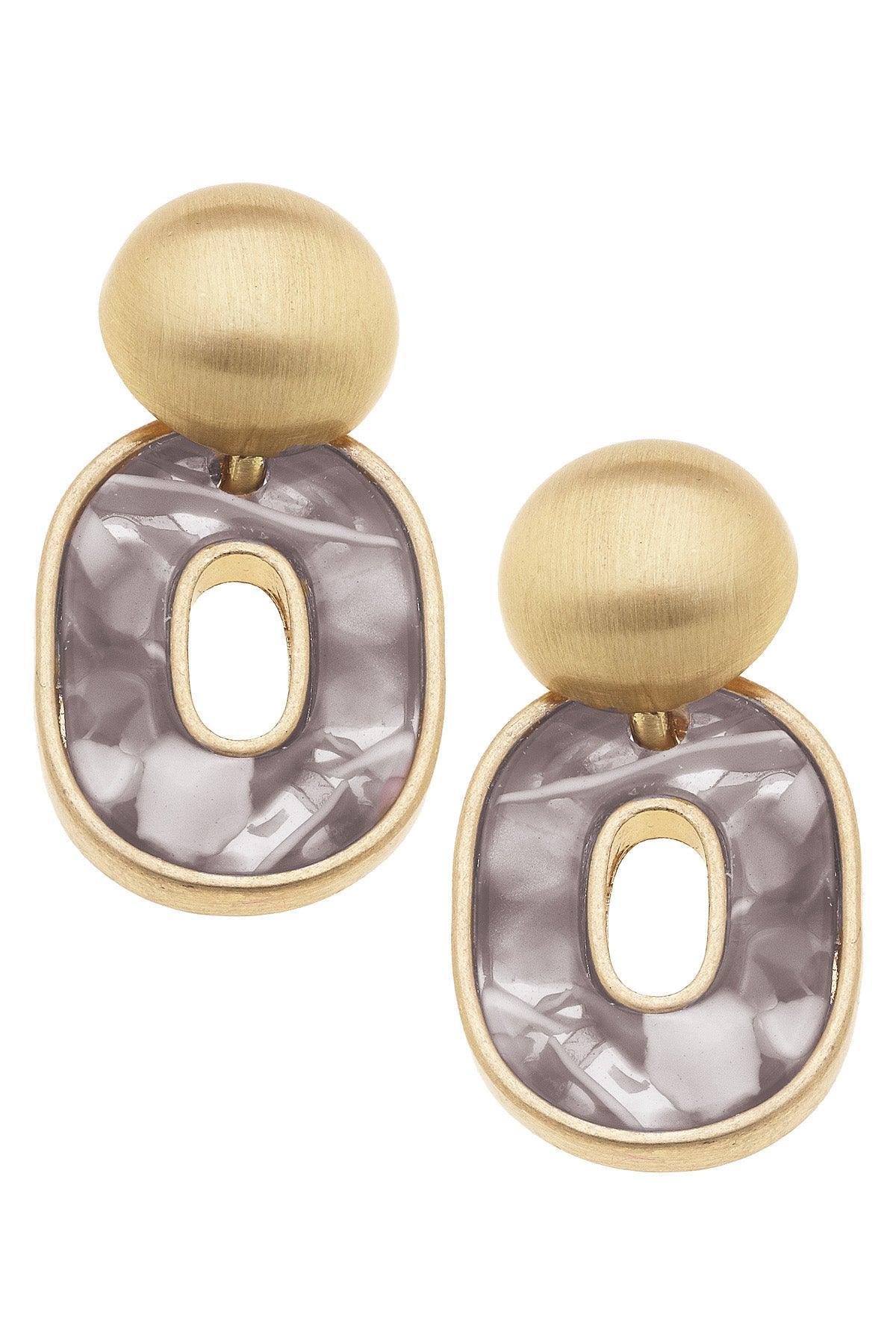 Nina Marbles Resin Drop Earrings