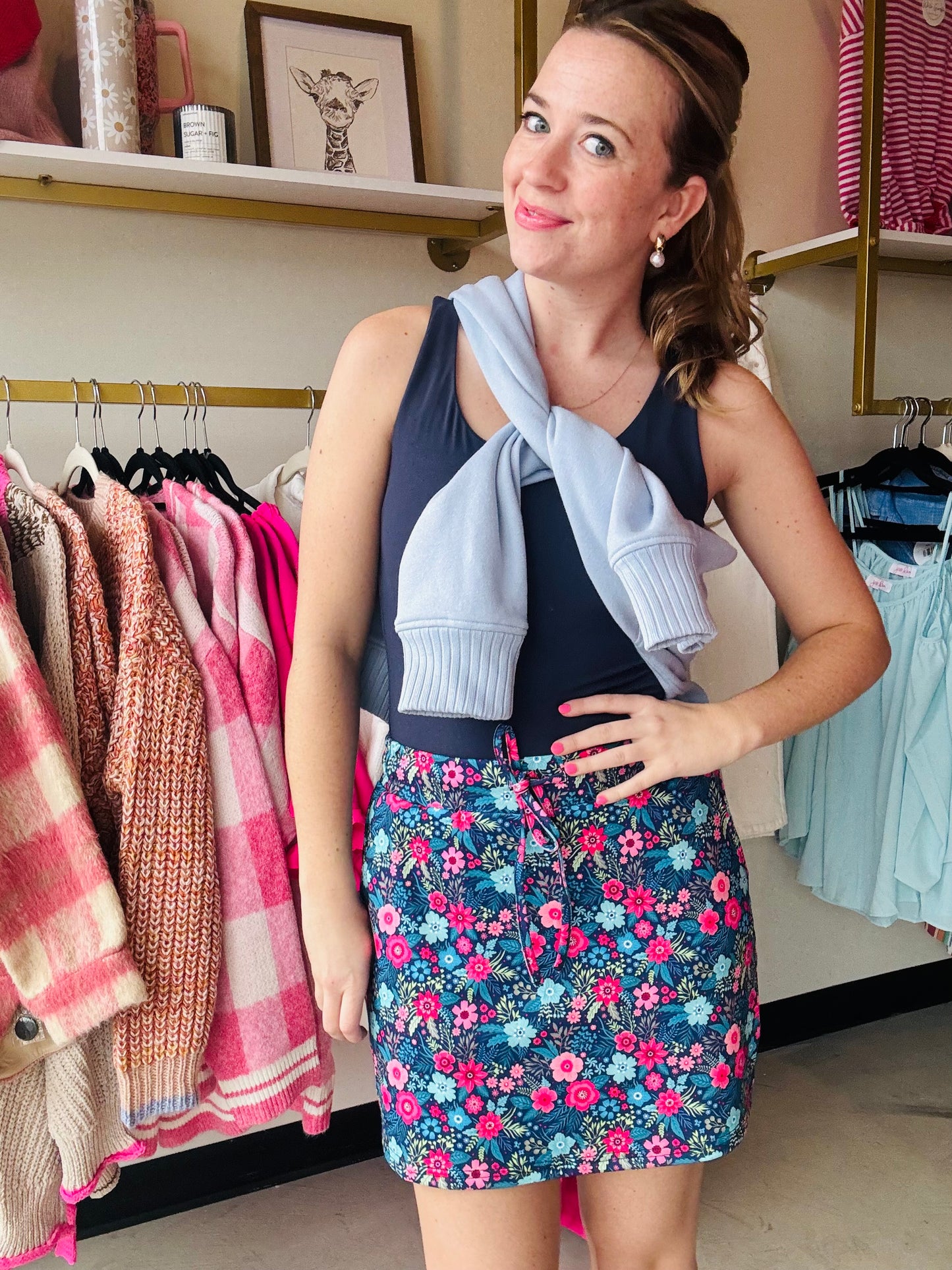 Watch Me Bloom Floral Skort