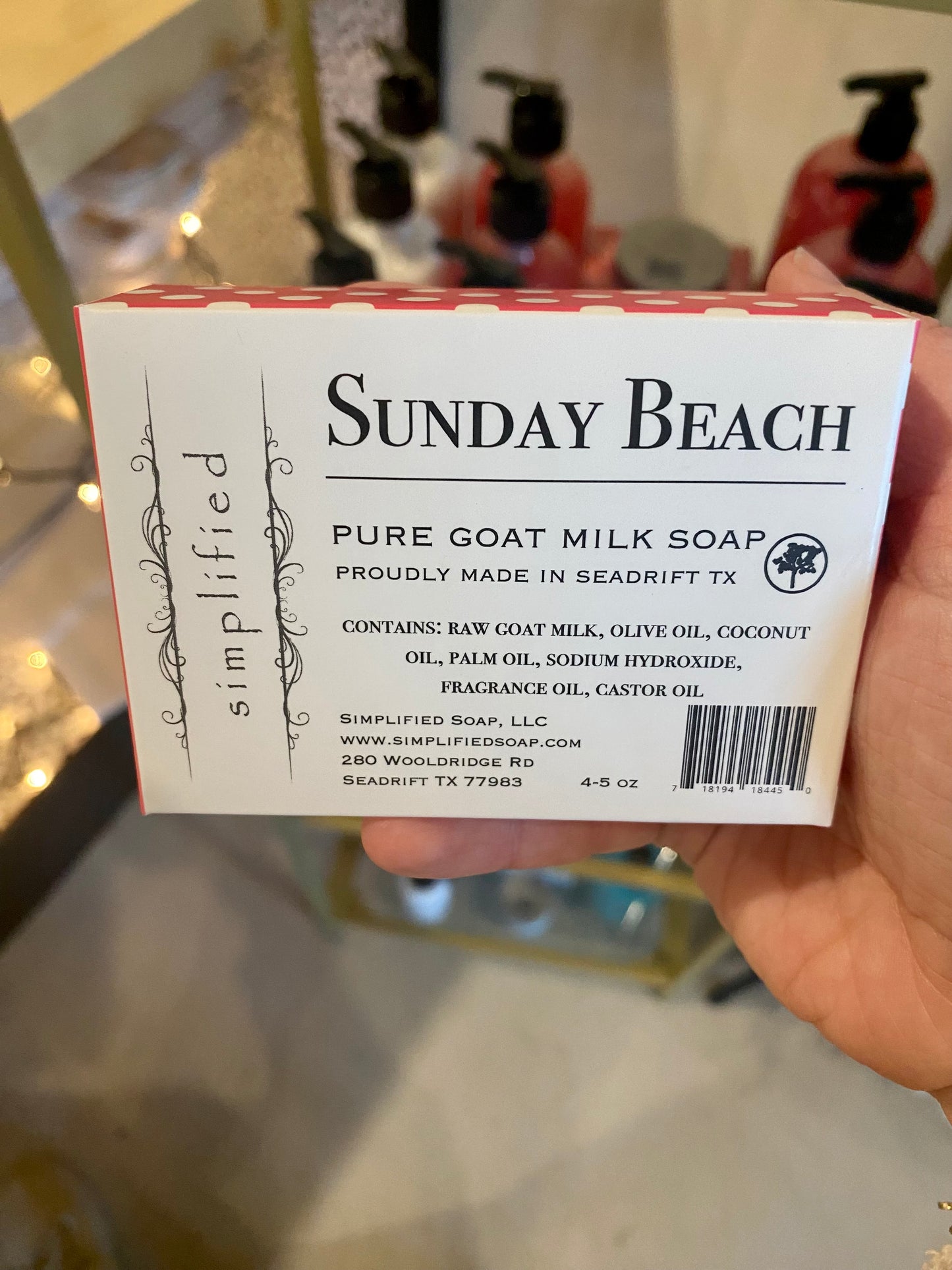Simplified Soaps and Moisturizer- Sunday Beach