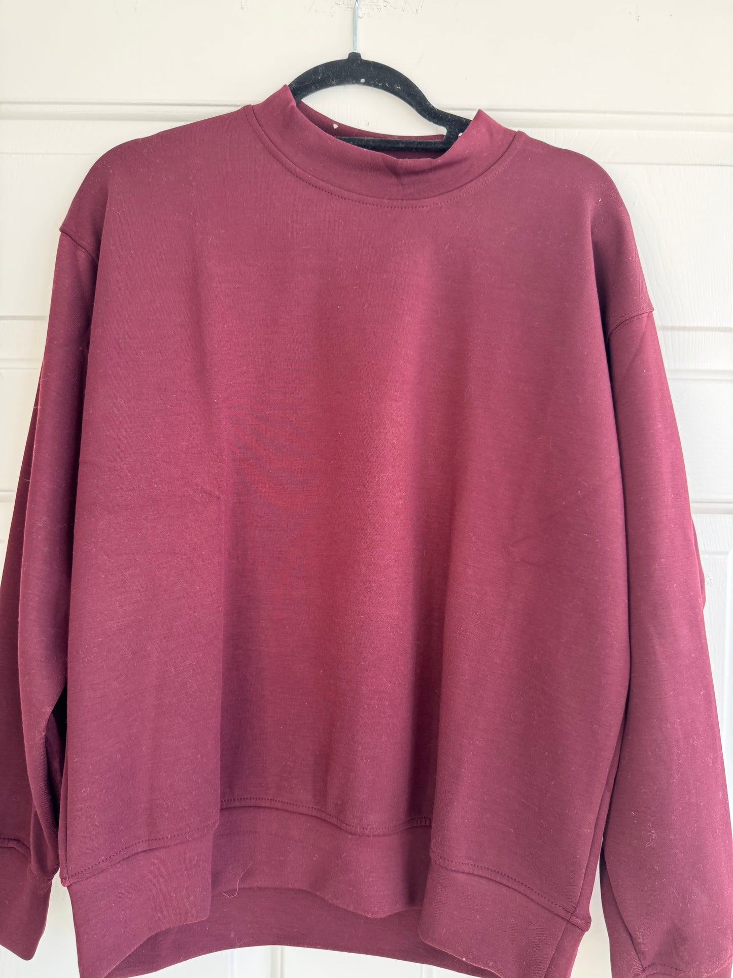 Burgundy Scuba Mockneck