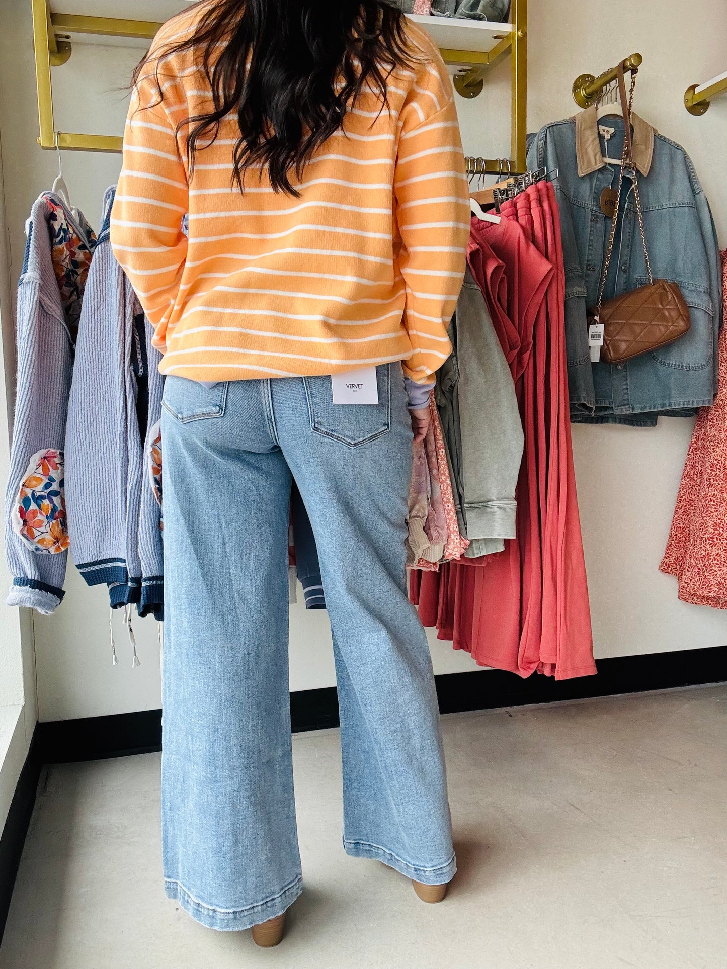 Breakthrough Front Slit Denim