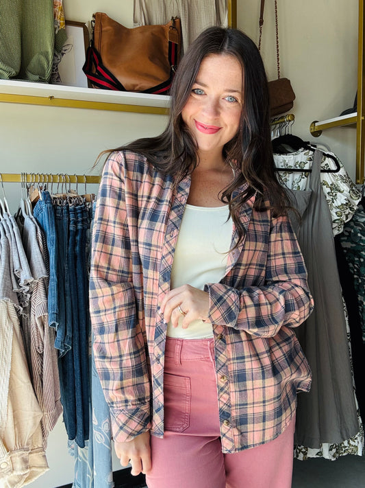 Trudy Plaid Button Up