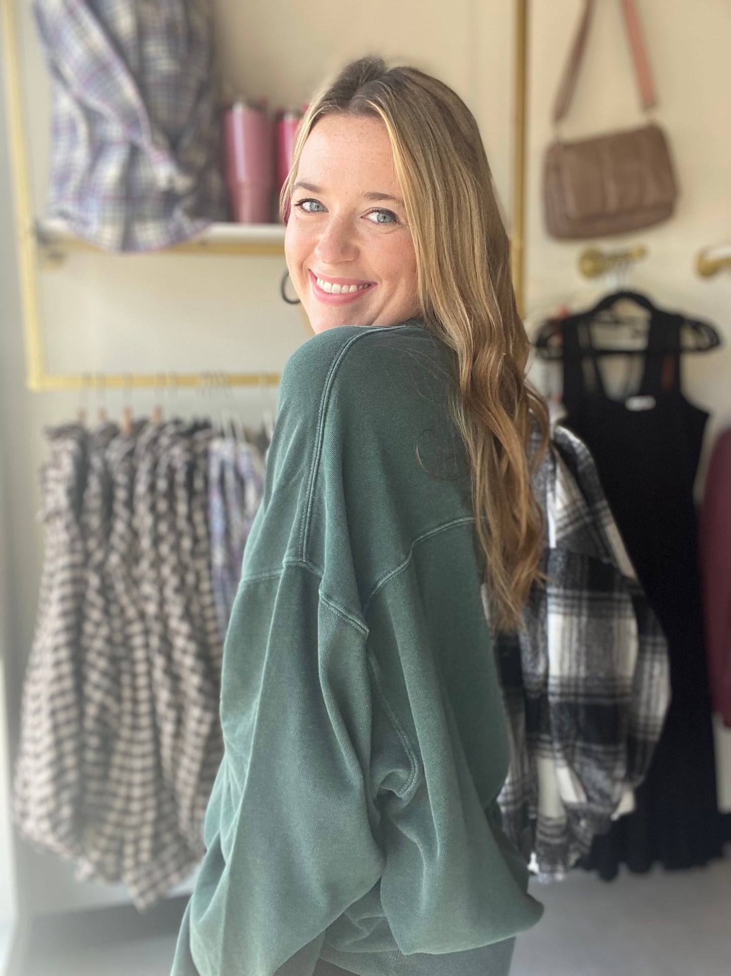 Deep Emerald Lazy Days Sweatshirt