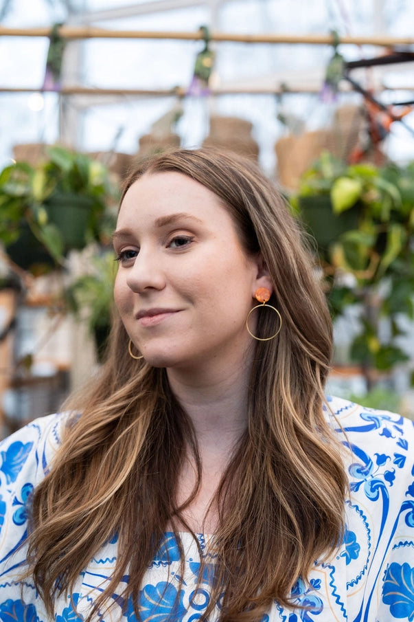 Amelia Orange Earrings