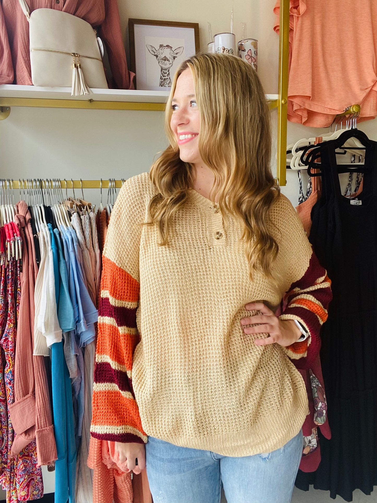 Fall Vibes Raglan Sleeve Sweater