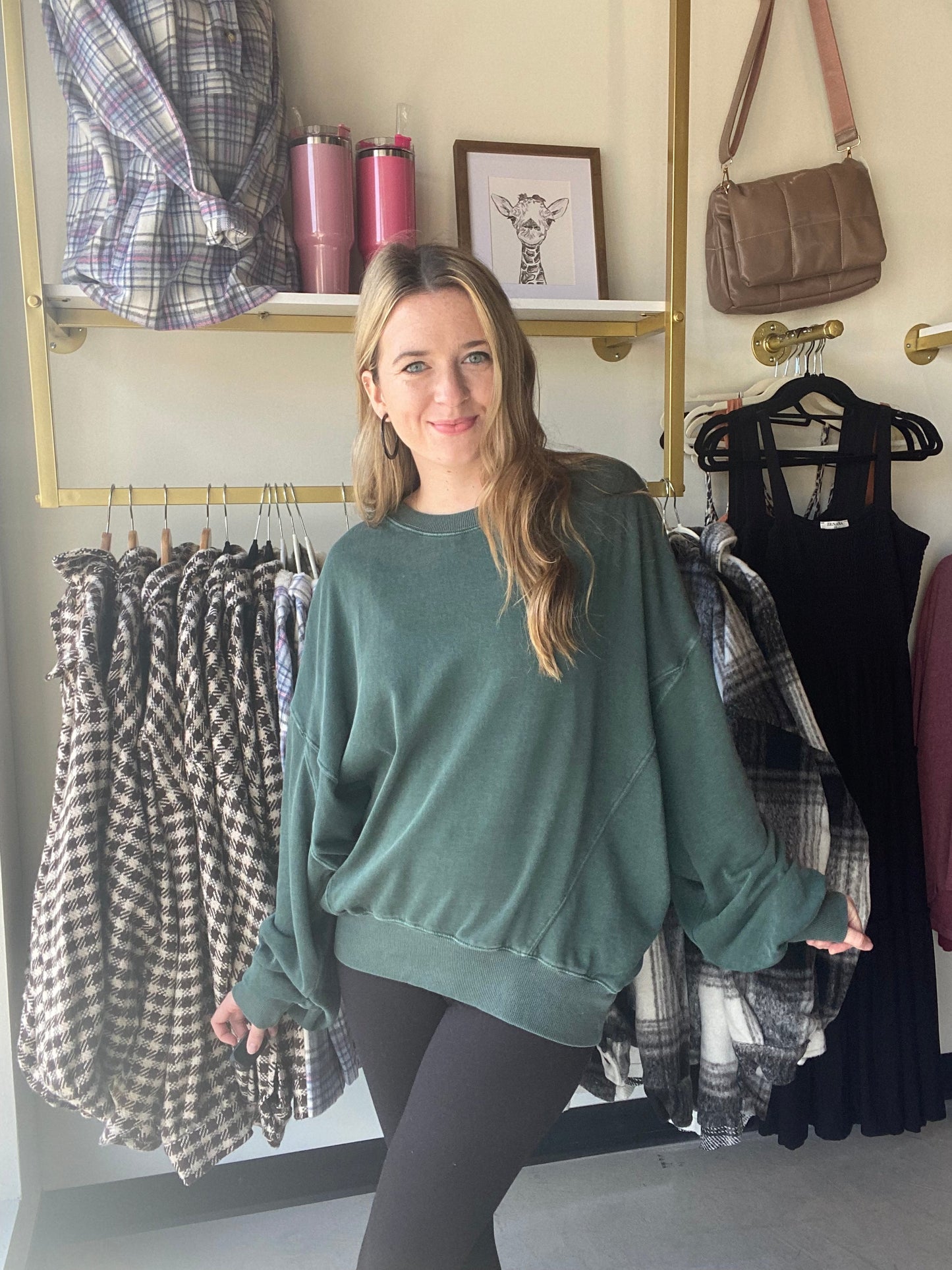 Deep Emerald Lazy Days Sweatshirt