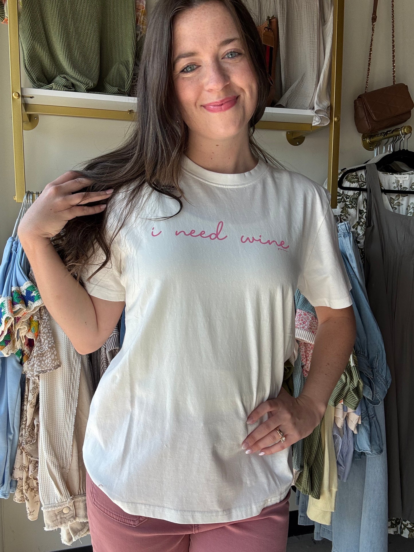 I Need Wine Tee