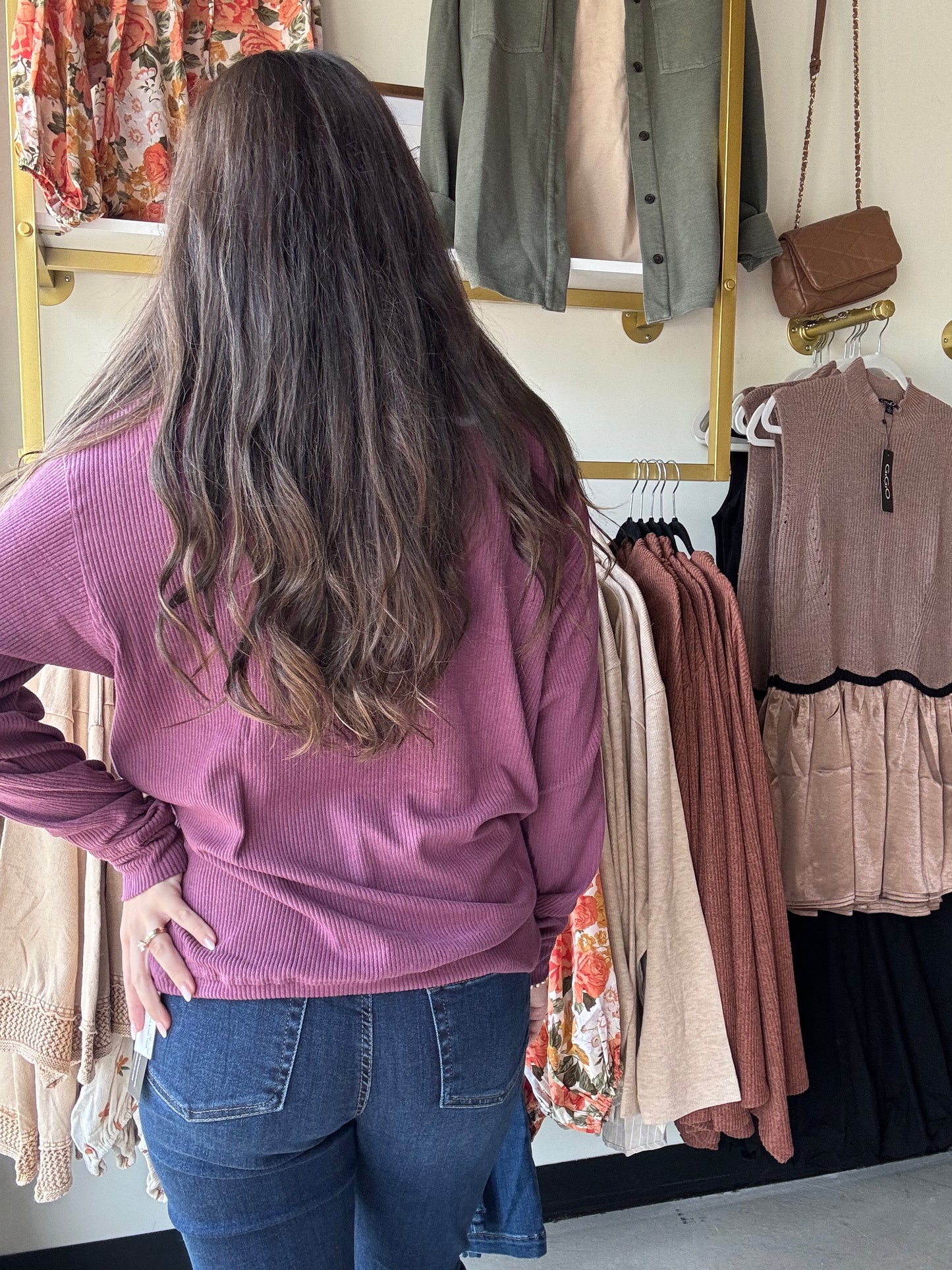 Plum Corrine Pullover
