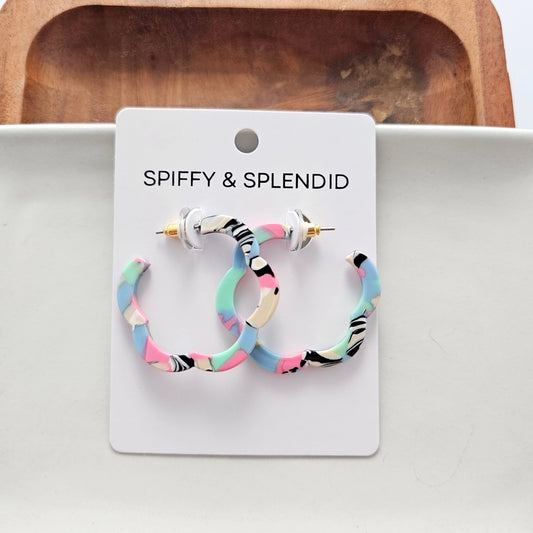Posey Hoops - Pastels