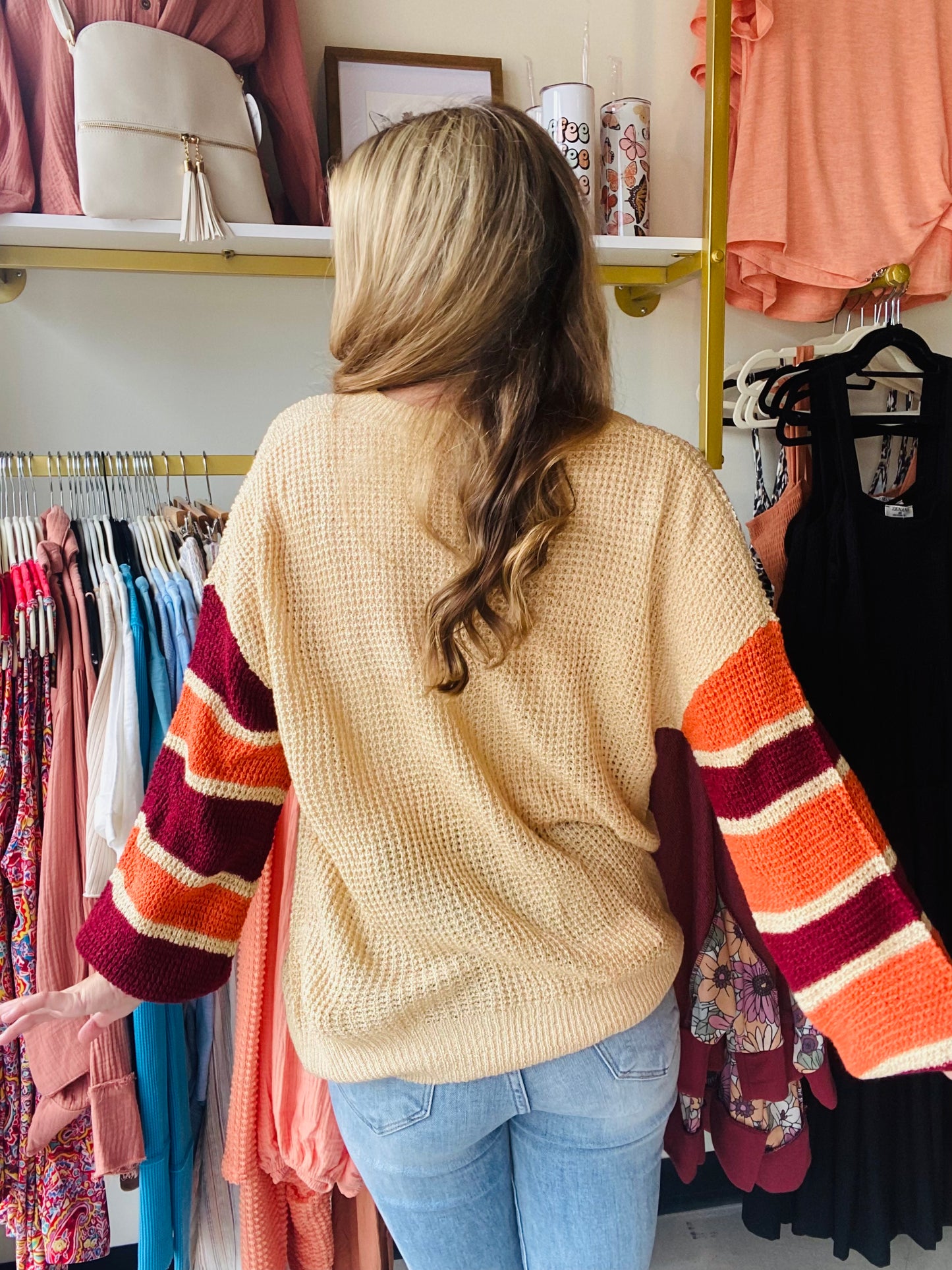 Fall Vibes Raglan Sleeve Sweater