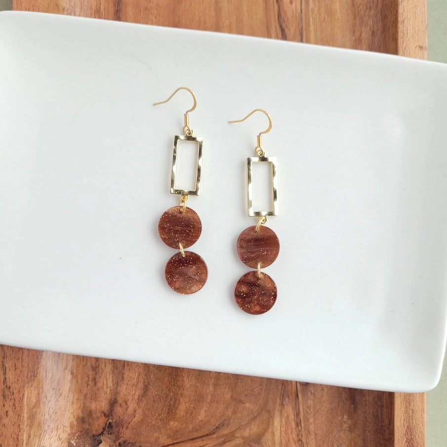 Holly Brown Shimmer Earrings