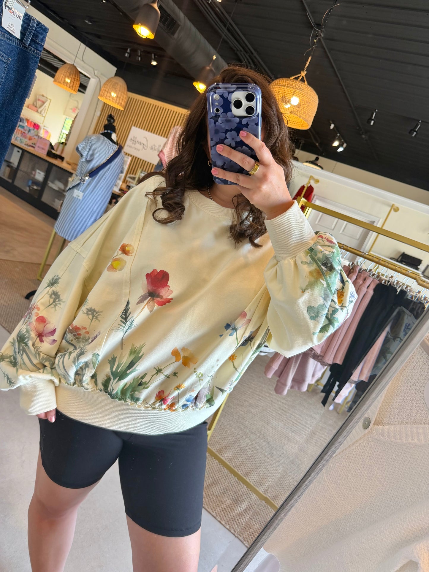 Wildflower Washed Terry Pullover