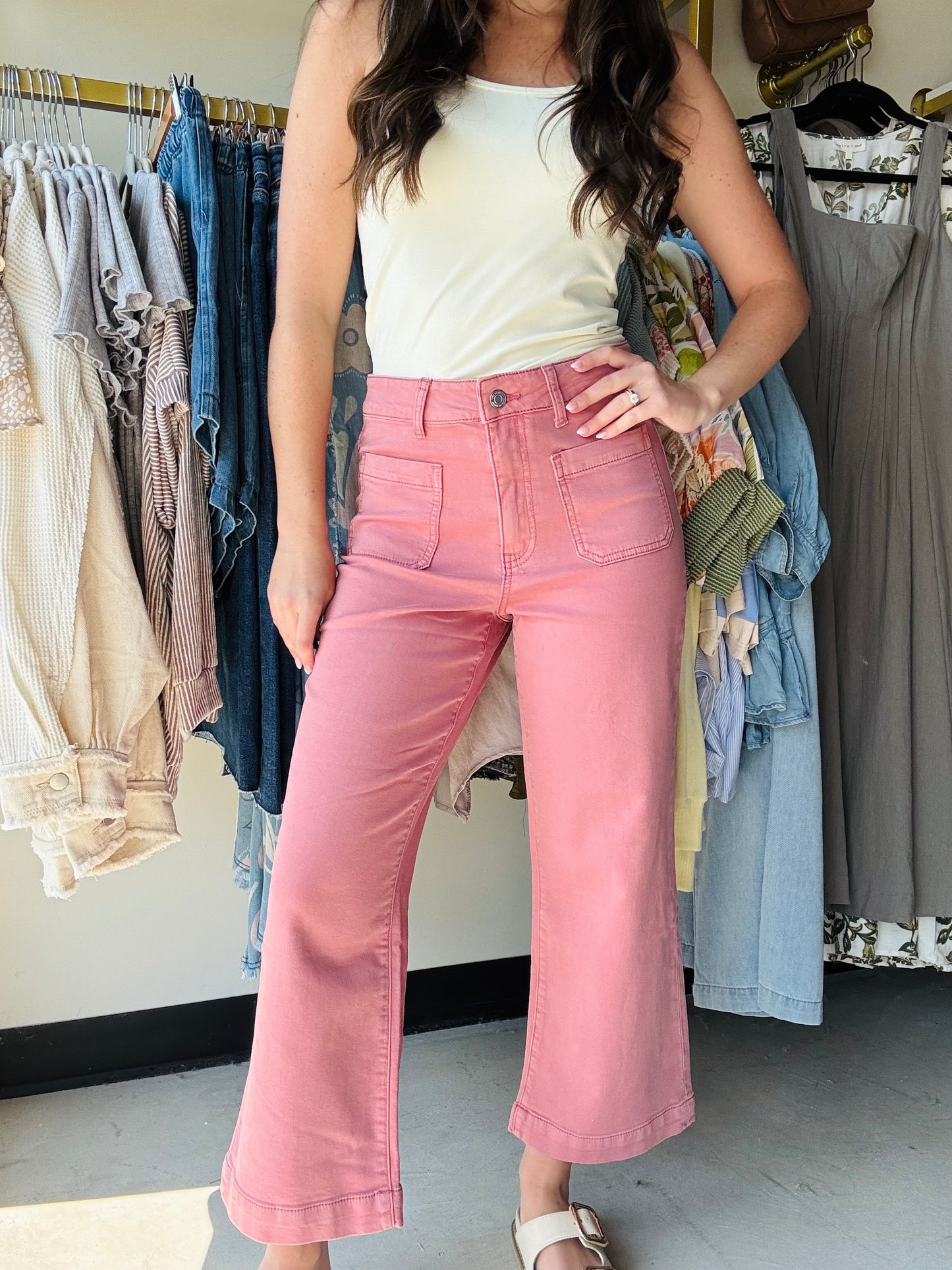 Weathered Rose Sophia Pants