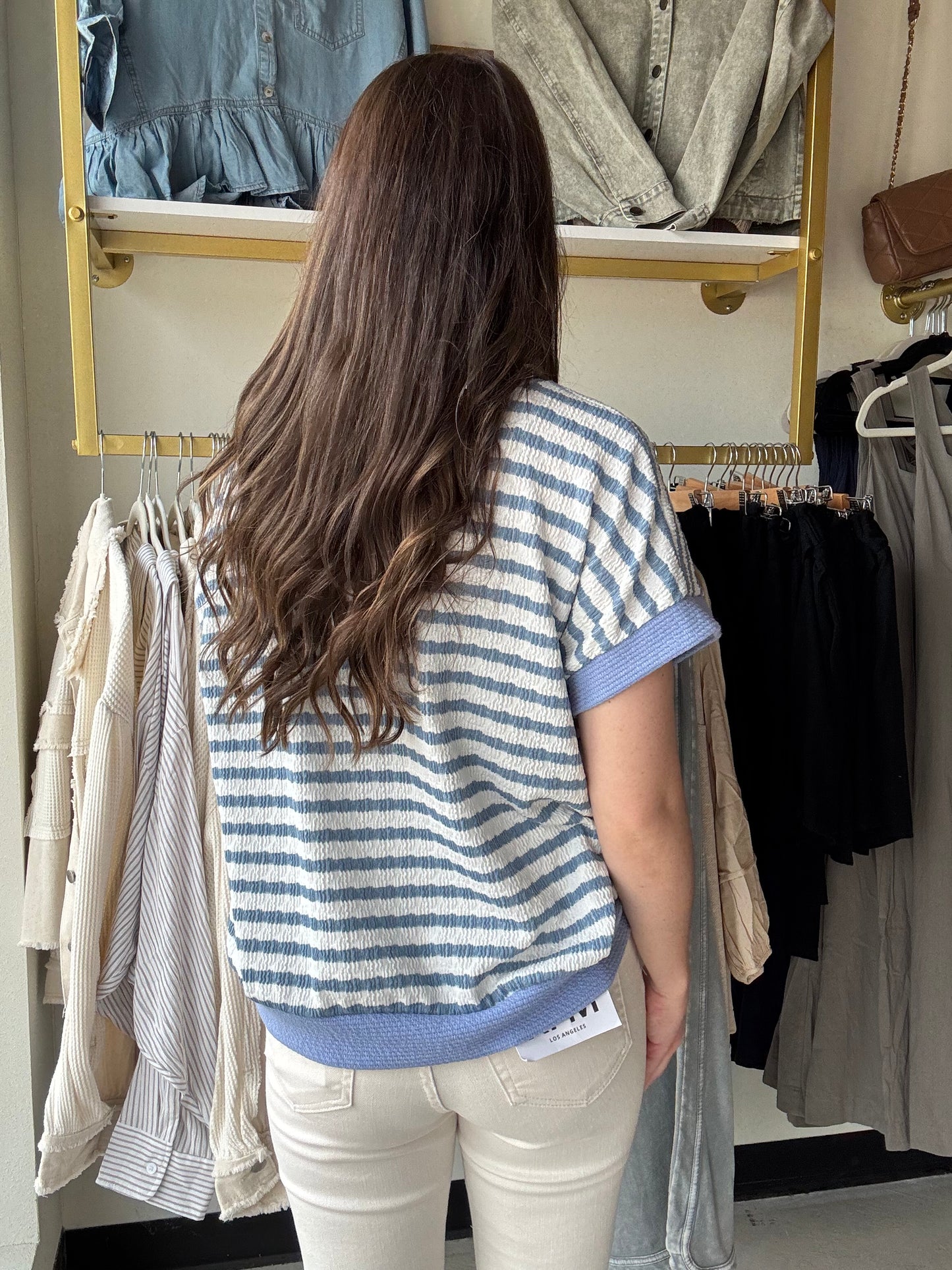 Heart To Heart Chambray Top