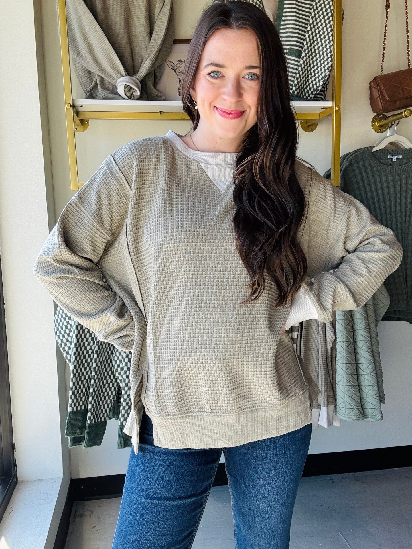 Light Olive Brushed Thermal