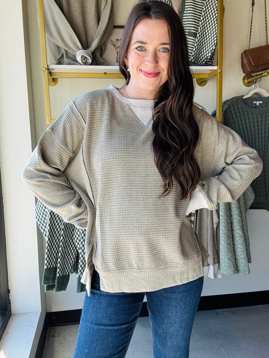 Light Olive Brushed Thermal