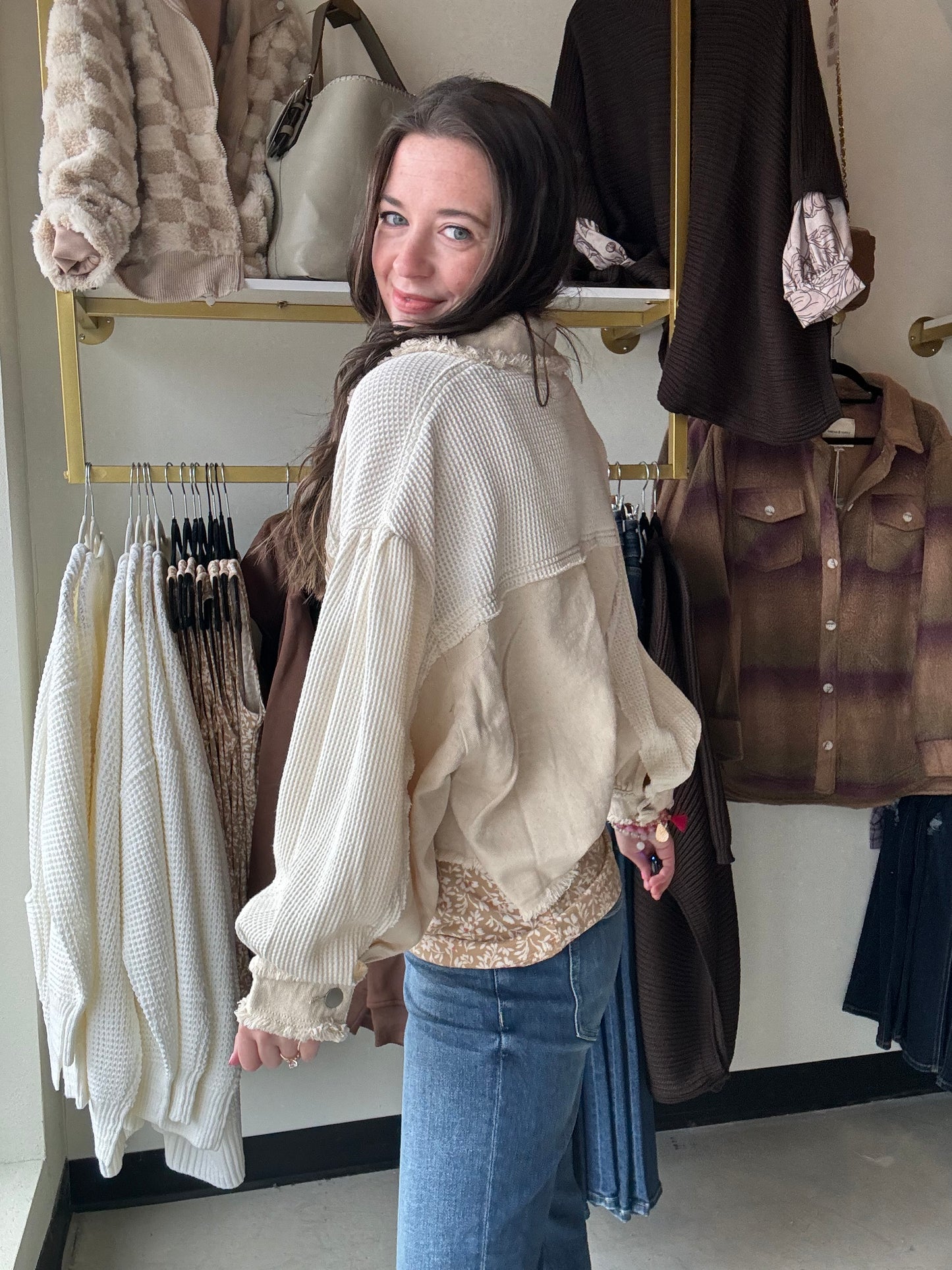 Oat Milk Relaxed Jacket