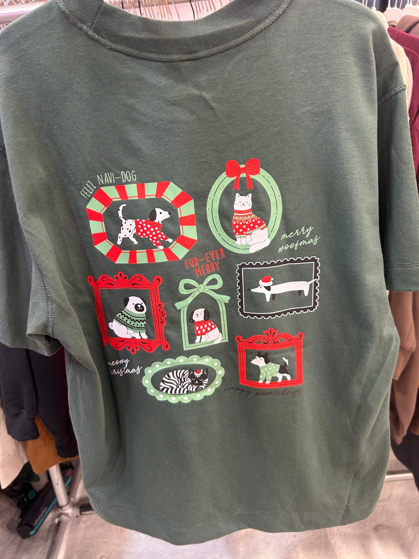 Pawlidays Green Vintage Boxy Tee