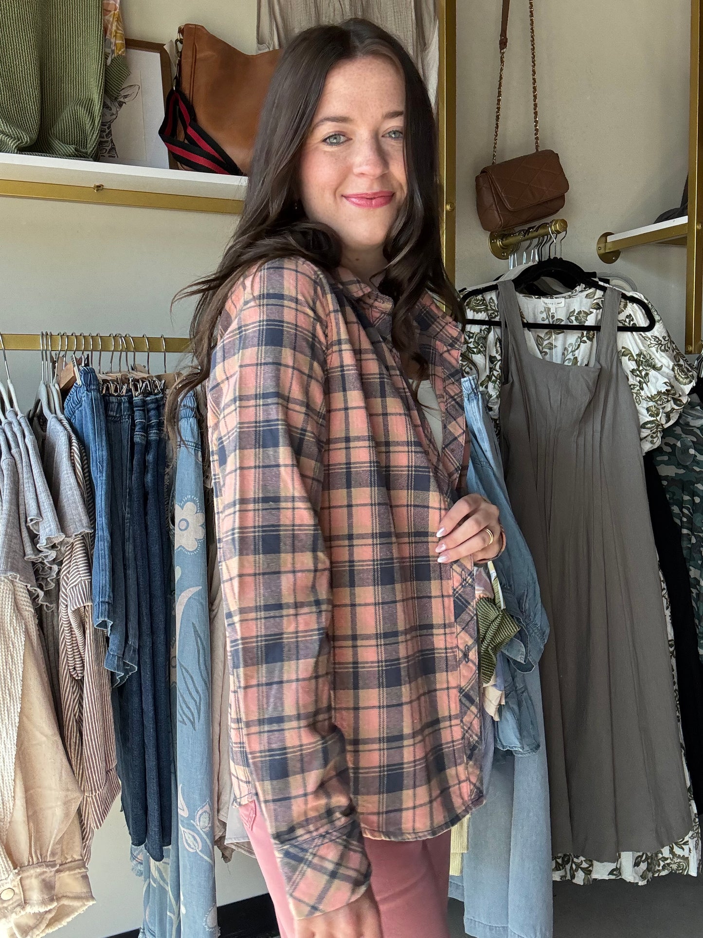 Trudy Plaid Button Up