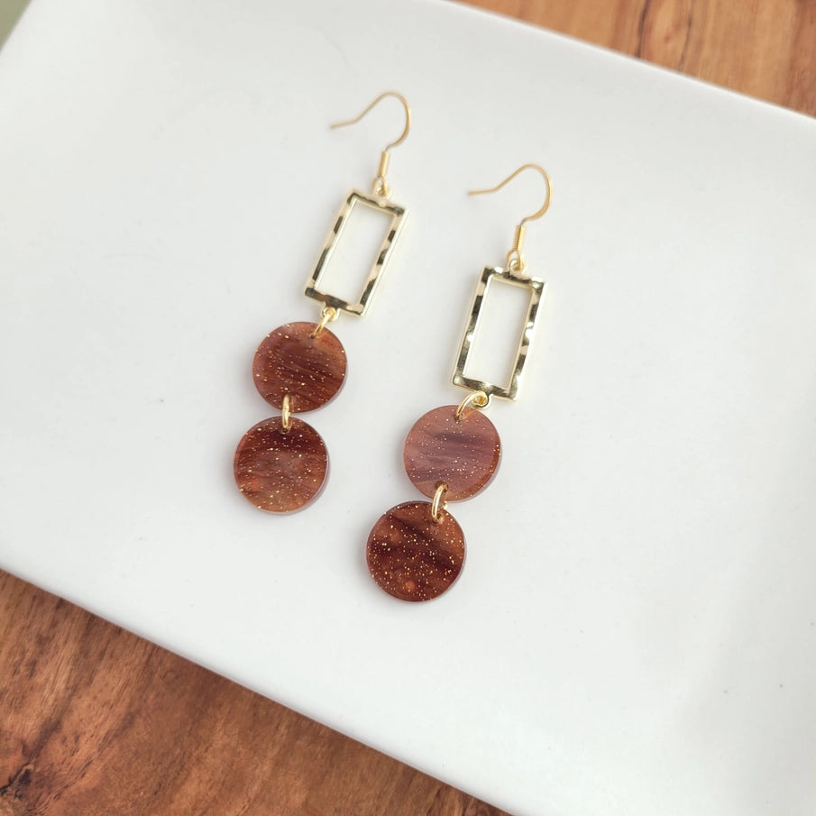 Holly Brown Shimmer Earrings
