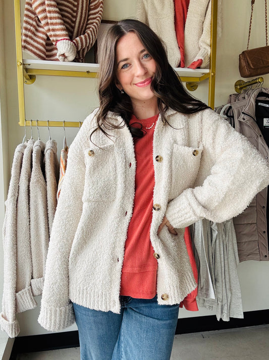 Lois Button Up Sweater