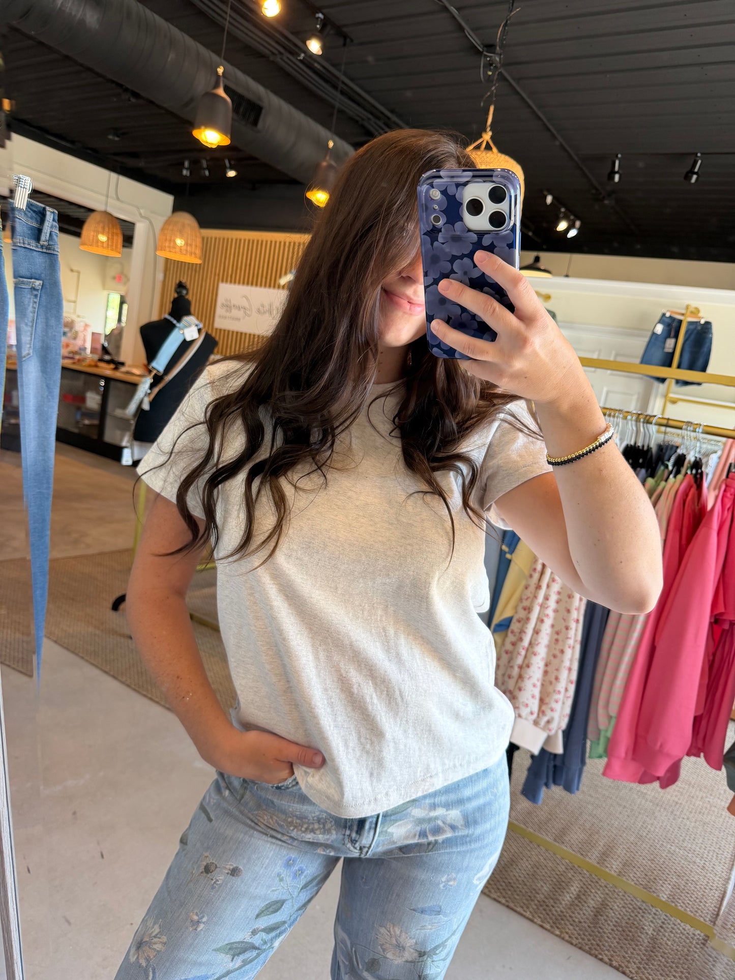 Light Heather Asher Tee