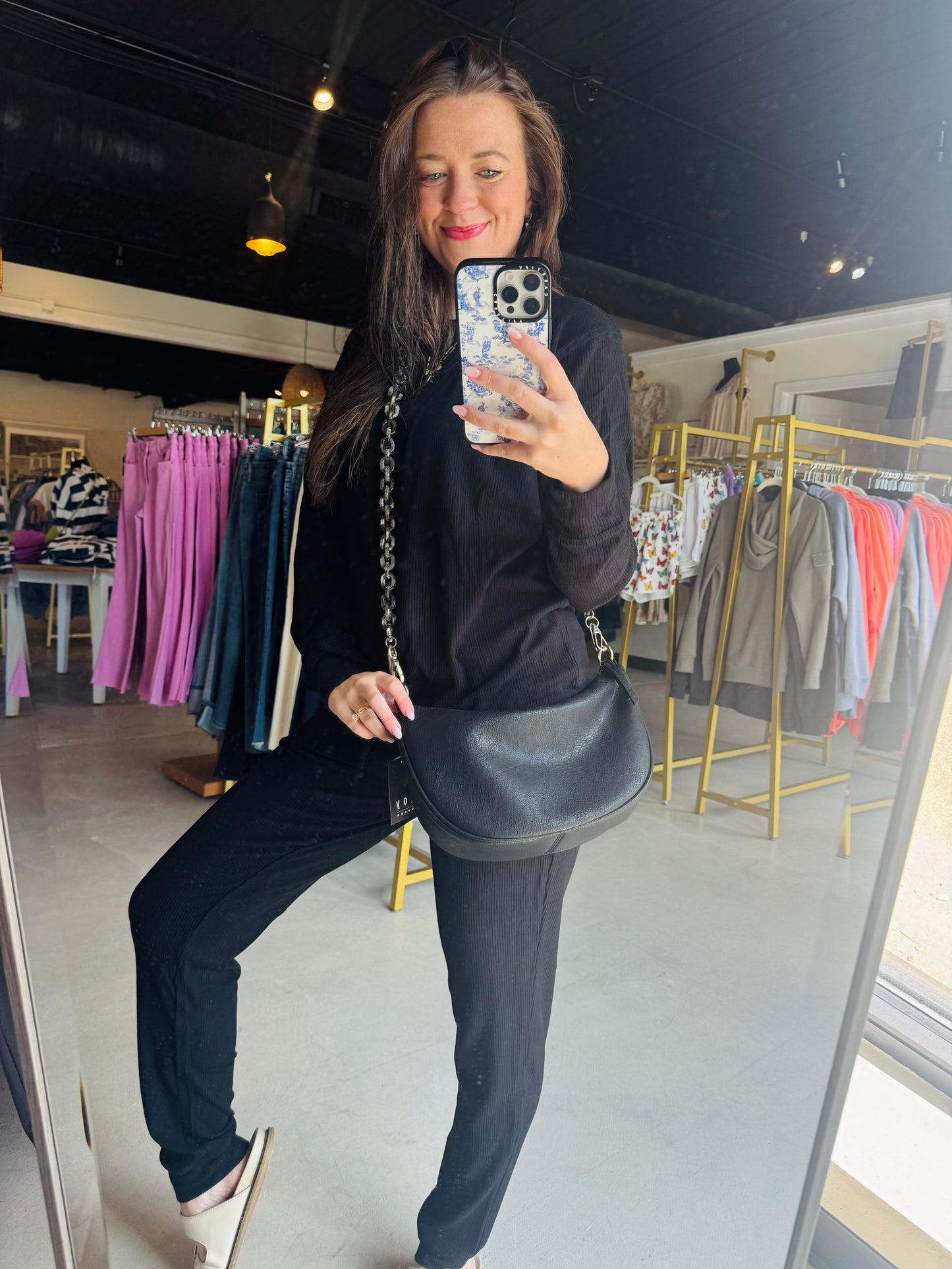 Black Corrine Joggers