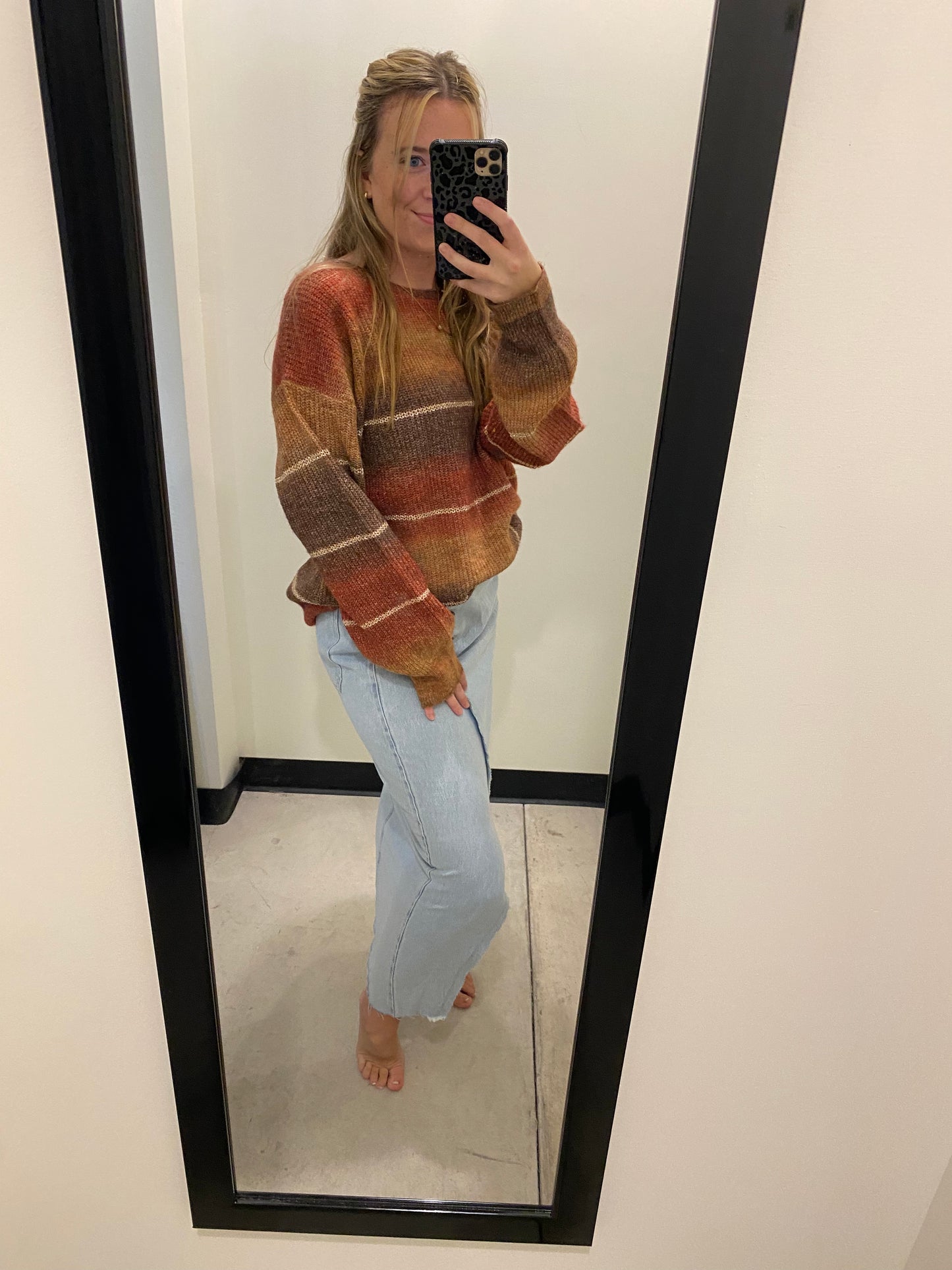 Brown & Rust Sweater
